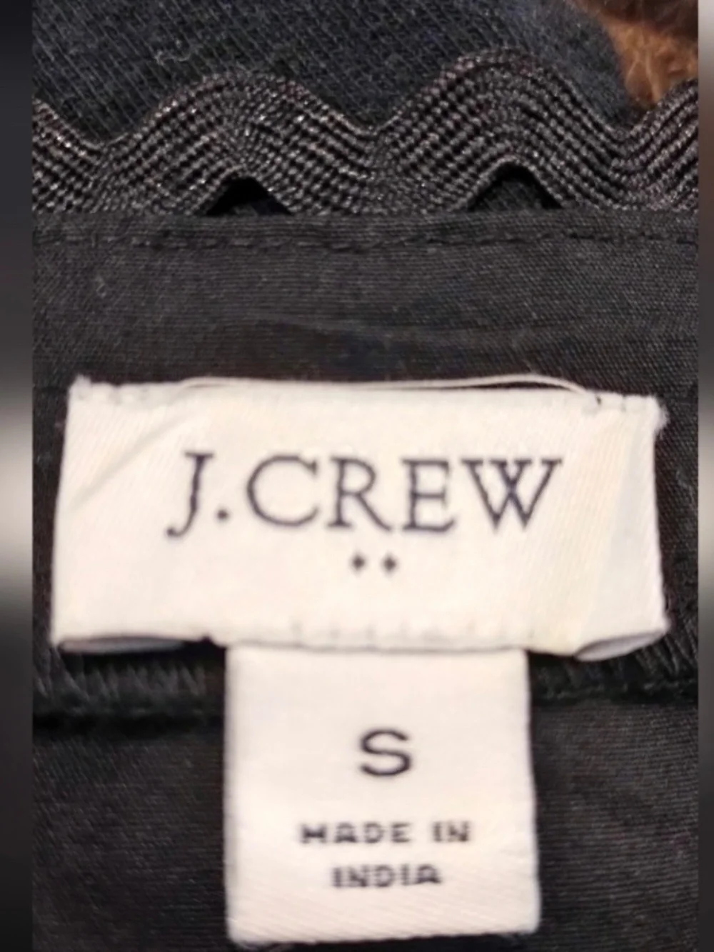 J Crew Black Eyelet Dress